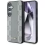 DKNY Funda MagSafe Piel Checkered Pattern para Samsung Galaxy S25 - Taupe