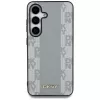 DKNY Funda MagSafe Piel Checkered Pattern para Samsung Galaxy S25 - Taupe