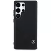 MERCEDES-BENZ Funda Mercedes Leather Curved Stitches para Samsung Galaxy S25 Ultra Negro