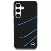 MERCEDES-BENZ Funda MagSafe Silicone Contrasted Curves para Samsung Galaxy S25, Negro