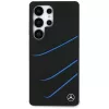 MERCEDES-BENZ Funda MagSafe Silicone Contrasted Curves para Samsung Galaxy S25 Ultra Negro