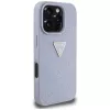 Guess Funda trasera Hot Stamp 4G Pattern Triangle Metal Logo para iPhone 16 Pro, Morado
