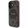Guess Funda MagSafe 4G Circle Classic Logo para iPhone 16, Marrón