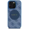 Guess 4G Circle Classic Logo funda MagSafe para iPhone 16 Pro Max, azul