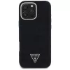 Guess Denim Triangle Logo funda MagSafe para Apple iPhone 16 Pro, negro