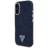 Guess Denim Triangle Logo funda MagSafe para iPhone 16 azul