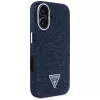 Guess Denim Triangle Logo funda MagSafe para iPhone 16 azul