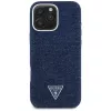 Guess Denim Triangle Logo funda MagSafe para iPhone 16 Pro azul