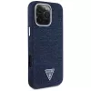 Guess Denim Triangle Logo funda MagSafe para iPhone 16 Pro azul