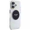 Guess IML Metal Colored Circle Classic Logo funda MagSafe para iPhone 16 (negro)