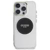 Guess IML Metal Colored Circle Classic Logo funda MagSafe para iPhone 16 Pro (negro)