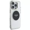 Guess IML Metal Colored Circle Classic Logo funda MagSafe para iPhone 16 Pro (negro)