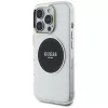 Guess IML Metal Colored Circle Classic Logo funda MagSafe para iPhone 16 Pro Max (negro)