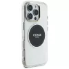Guess IML Metal Colored Circle Classic Logo funda MagSafe para iPhone 16 Pro Max (negro)
