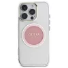 Guess IML Metal Colored Circle Classic Logo funda MagSafe para iPhone 16 Pro (rosa)
