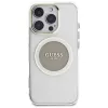 Guess IML Metal Colored Circle Classic Logo funda MagSafe para iPhone 16 Pro (gris)