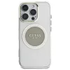 Guess IML Metal Colored Circle Classic Logo funda MagSafe para iPhone 16 Pro Max (gris)
