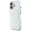 Guess IML Metal Colored Circle Classic Logo funda MagSafe para iPhone 16 (blanco)