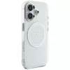 Guess IML Metal Colored Circle Classic Logo funda MagSafe para iPhone 16 (blanco)