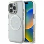 Guess IML Metal Colored Circle Classic Logo funda MagSafe para iPhone 16 Pro Max (blanco)