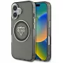 Guess IML Metal Mountain Logo funda MagSafe para iPhone 16 (negro)