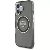 Guess IML Metal Mountain Logo funda MagSafe para iPhone 16 (negro)