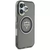 Guess IML Metal Mountain Logo funda MagSafe para iPhone 16 (negro)