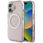 Guess IML Metal Mountain Logo funda MagSafe para Apple iPhone 16 (rosa)