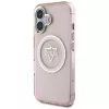 Guess IML Metal Mountain Logo funda MagSafe para Apple iPhone 16 (rosa)