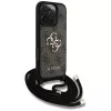 Guess 4G Big Logo funda crossbody con cordón para Apple iPhone 16 Pro - marrón