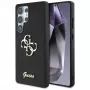 Guess Fixed Glitter Big 4G Metal Logo Funda para Samsung Galaxy S25 Ultra (Negro)
