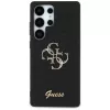 Guess Fixed Glitter Big 4G Metal Logo Funda para Samsung Galaxy S25 Ultra (Negro)