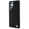BMW Leather Big Wordmark Funda para Samsung Galaxy S25 Ultra Negro