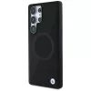 BMW Funda MagSafe de piel semitexturizada para Samsung Galaxy S25 Ultra Negro