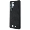 BMW Funda MagSafe de piel Carbon para Samsung Galaxy S25 Ultra Negro