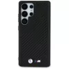 BMW Funda MagSafe de piel Carbon para Samsung Galaxy S25 Ultra Negro