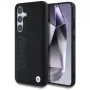 BMW Funda de piel Big Wordmark para Samsung Galaxy S25 Negro
