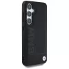 BMW Funda de piel Big Wordmark para Samsung Galaxy S25 Negro