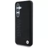 BMW Funda de piel Big Wordmark para Samsung Galaxy S25+ Negro