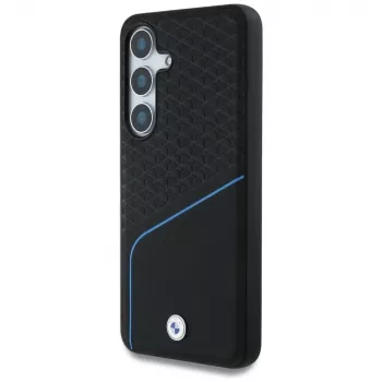 BMW Funda MagSafe de piel TEXTURED y lisa para Samsung Galaxy S25 Negro