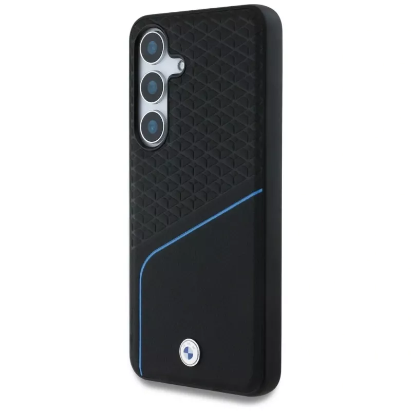 BMW Funda MagSafe de piel TEXTURED y lisa para Samsung Galaxy S25 Negro