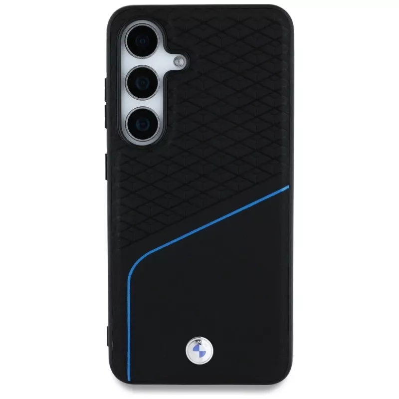 BMW Funda MagSafe de piel TEXTURED y lisa para Samsung Galaxy S25 Negro