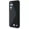 BMW Funda MagSafe de piel Oversized Stripes para Samsung Galaxy S25 Negro