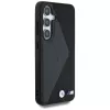 BMW Funda MagSafe de piel Oversized Stripes para Samsung Galaxy S25 Negro