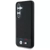 BMW Funda MagSafe de piel con franjas tricolor para Samsung Galaxy S25 Negro