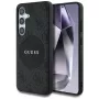 Guess 4G Round Patch Classic Logo Funda MagSafe para Samsung Galaxy S25+ (Negro)