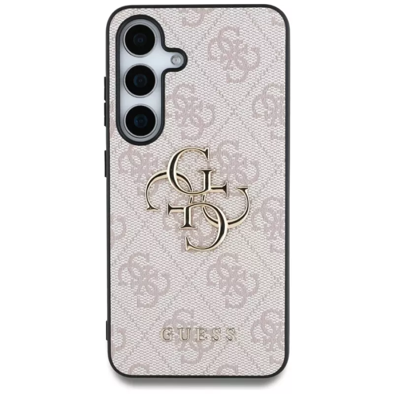 Guess Big 4G Logo Classic Logo Funda para Samsung Galaxy S25+ (Rosa)