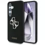 Guess Silicone Big 4G Logo Bottom Script Funda para Samsung Galaxy S25, Negro