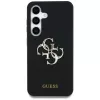 Guess Silicone Big 4G Logo Bottom Script Funda para Samsung Galaxy S25, Negro
