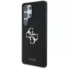 Guess Silicone Big 4G Logo Bottom Script Funda para Samsung Galaxy S25 Ultra - Negro